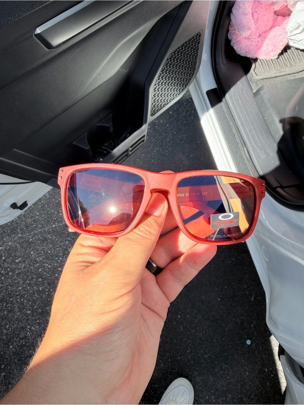 Oakley Red Orange Sunglasses - Polarized UV Protection